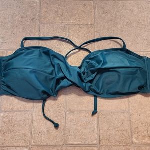 Women's Old Navy green teal bandeau bikini top XXL